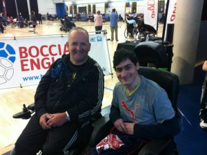 Reshad with his Paralympic Hero and Boccia Idol - Nigel Murray